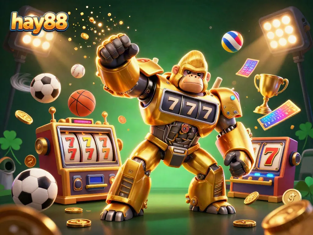 Experience the thrill of hay88 gaming with dynamic slot elements and a vibrant arcade atmosphere.
