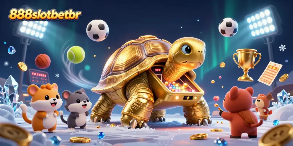 Experience thrilling gameplay at 888slotbetbr with our massive golden tortoise pinball arcade!