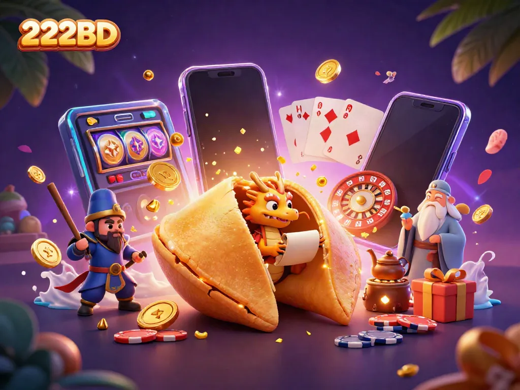 Join the thrill with 222BD as a fortune cookie opens to reveal winning strategies!