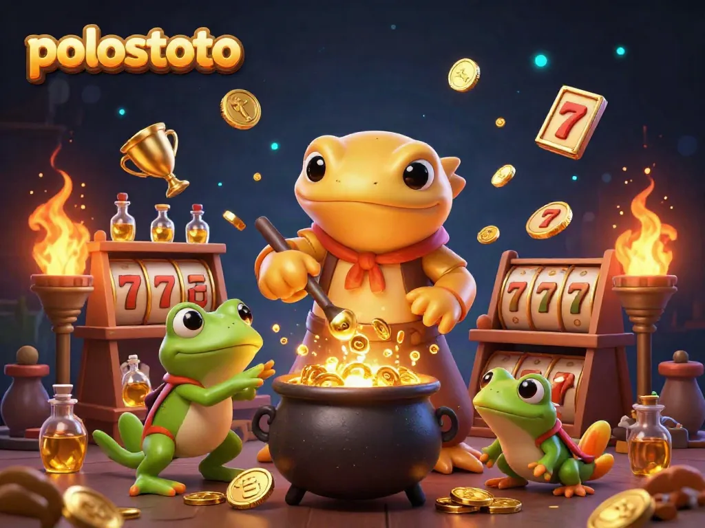Experience winning thrills at Polostoto with golden slots and whimsical gaming elements.